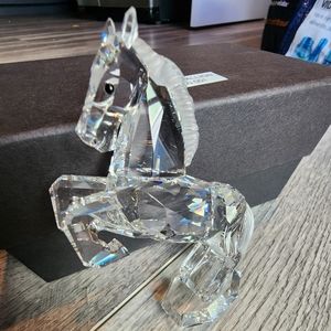 swarovski The Peaceful Countryside Stallion White Rearing Horse